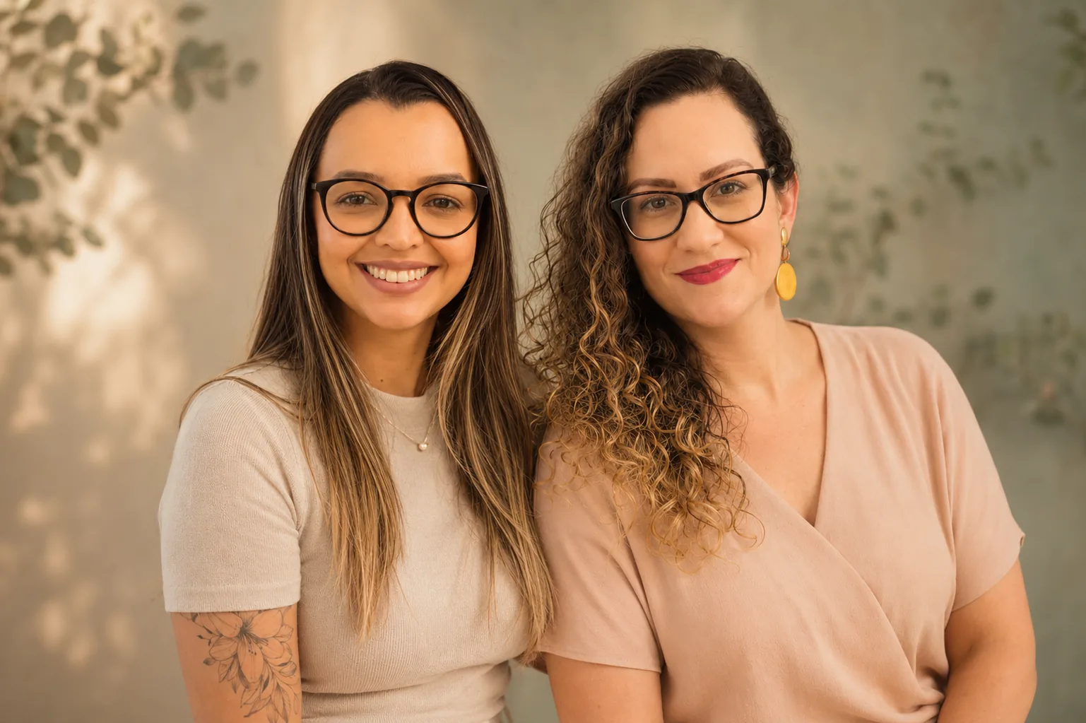 Beth Soares e Patrícia Pinheiro, psicólogas do Consultório Floresça
